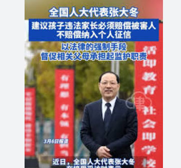 <strong>建议孩子违法家长必须赔偿被害人</strong>