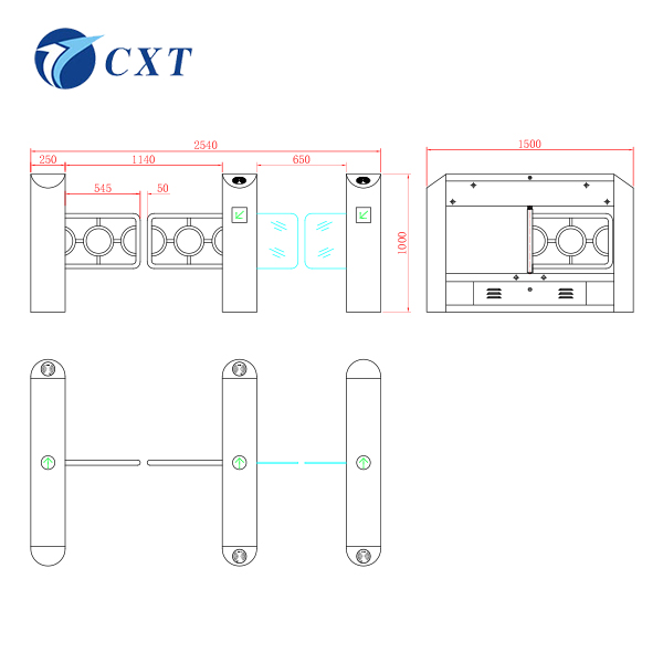 型号： CXT-BW150规格： 1500*250*1000mm杆长： 600mm（标准）-900mm/不锈钢管工艺： 采用激光、折弯、切割、焊接、抛光、打磨等工艺生产材料： 国标304号不锈钢(可订制201不锈钢、铁烤漆)
创新通 “不怕撞的”无刷摆闸CXT-BW150
 
一、 CXT-BW150摆闸新品说明
创新通新一代无刷防撞摆闸是针对各种人行、车行通道的恶劣环境，精心研制而成的又一款划时代的新型高科技通道产品，该产品采用全新的ARM控制系统和先进的无刷电机工业级控制电路以及独有的DFC技术，加上科学的机械传动设计，使得该产品无论是在性能、寿命、稳定性及性价比等方面都实现了革命性的超越与洗礼！
 
二、 功能简述
l 具有故障自检和报警提示功能，方便用户维护及使用。
l 可外接任何控制设备输出的控制信号或按钮或遥控，实现单双向控制通行。
l 自动复位功能：每摆动90度，并检测人和物体通过后，即自动复位，或在规定的时间内（延时多档可调）未通行时，系统将自动取消此次通行的权限而回归初始位。
l 灯光指示：高亮度通行灯状态指示，指引通行。
l 防尾随功能：
1、 当前面的人和物体通过后，在摆臂复位的过程中，如有人尾随或冲闸，摆臂自动反推力阻挡并报警。
2、 （当装有红外探测的情况下）当前面的人和物体没有完全通过时，如有人尾随闯入，则红外启动报警。
3、 过人、过车模式可选。
l 消防输入：可与消防报警信号连接，实现不断电落杆常开。
l 报警提示功能：非法通行或冲闸时，自动发出报警提示。
l 速度可调：摆臂打开及关闭的速度多级可调，用户可根据实际需求进行设定。
l 新一代工业级ARM控制系统，增设多功能数码设置、加密及复位等功能。
l 防反转功能：在摆臂复位的过程中，如发生外力逆转摆臂，摆臂即自动启动反推力且发出报警，待外力消失后则自动回到零位恢复通行。
l 自动保护功能：当外力阻止摆臂正常运动时，且外力连续不断，系统将自动检测20秒后自动保护并进入休眠状态。当下一次合法信号输入时，闸机将自动恢复正常。
l 多级防撞缓冲功能：非法通行或冲闸时，闸杆缓冲相应角度且启动即时反推力，同时启动报警，在实现人性化防伤害的同时也大大减少了因经常或连续冲撞而产生的机械损坏。
l 无人职守：断电摆臂自动常开，通电自动复位（阻挡通行）。



 
三、CXT-BW150摆闸技术参数
◇ 外壳材料： SUS304不锈钢
◇ 外壳加工工艺：采用激光、折弯、切割、焊接、抛光、打磨等工艺生产。
◇ 规格尺寸：视各款式定。 
◇ 重量：视各款式定。
◇ 摆臂长：600mm（标准）-900mm/不锈钢管。
◇ 开启关闭速度：0.5-2S可调。
◇ 电机：24V /30W无刷。
◇ 适应温度：-20℃ ～ 80℃（-20℃以下考虑增加温控系统）。
◇ 适应湿度：5％—— 90％。
◇ 延时复位时间：多级可调。
◇ 通行速度：约25-35人/分钟。
◇ 工作环境：室内、室外。
功能对照表：
序号	名称	通用系列	奔腾防撞系列	奔腾无刷系列
1	传动电机	有刷	有刷	无刷
2	定位原理	光偶定点	1/500解码	无刷智能定位
3	定位方式	齿轮定位	离合定位、不锁定	智能反推力，不锁定
4	缓冲	无	一级缓冲	持续缓冲
5	防逆转	无	有	有
6	运行速度	匀速	减速	加速-减速
7	机械磨损	大	无	小
8	非法机械报警（无红外）	无	有	有
9	使用寿命	1-3年	3-5年	5-10年
10	传动寿命	300万次	500万次	1000万次
11	参数设置	拨码	拨码	数码按键
12	记忆	无	有	有
13	消防输入	有	有	有
14	反馈信号输出	无	有	有
15	断电常开	有	有	有 
摆闸案例：

摆闸
