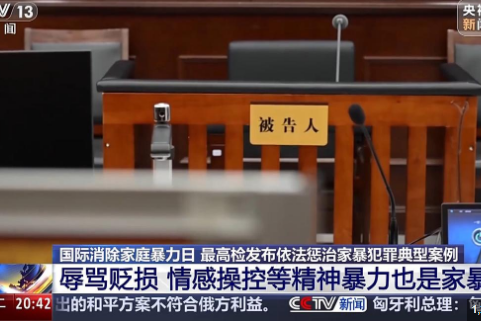 <strong>最高检:精神暴力也是家暴</strong>