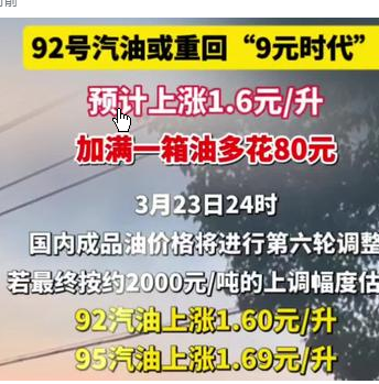 <strong>月底加一箱油或多花超100元</strong>