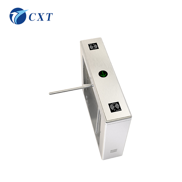 三辊闸CXT-SW128Z
型号：CXT-SW128Z

规格：1200*280*980mm

杆长：510mm

工艺：以折弯、切割、焊接、抛光、打磨等工艺生产

材料：国标304号不锈钢(可订制201不锈钢、铁烤漆)

128z-2.jpg

1)具有故障自检和报警提示功能，方便用户维护及使用。

2)可外接任何控制设备输出的控制信号或按钮或遥控，实现单双向控制通行。
3)可任意设定单、双向自由通行。
4)自动复位功能：每转动120度即自动复位，或在规定的时间内(延时多档可调)未通行时，系统将自动取消此次通行的权限。
5)灯光指示：高亮度通行灯状态指示，指引通行。
6)防尾随功能：每过一人转动120度，如有人尾随闸机自动锁死并报警。
7)消防输入：可与消防报警信号连接，实现不断电落杆常开。
8)记忆功能：精准的信号记忆，连续多次接收合法信号时，检测最后一人通过后自动复位，大大提高了通行速度。(此功能可拨码选择)
9)报警提示功能：非法通行或冲闸时，自动发出报警提示。
10)防反转功能：通行过程中发生反转，闸杆即自动锁死且发出报警，待反转外力消失后则自动恢复通行。
11)防缓冲功能：非法通行或冲闸时，闸杆自动旋转相应角度后抱死，实现人性化防伤害。当外力消失后则自动复位。
12)无人职守：断电自动落杆，通电自动上杆。
13)动感提示：接受合法通行信号时，闸杆自动旋转约5度，轻触即柔和旋转至下一复位点后停止。
 
可扩展功能：
1、 通过管理电脑实现远程控制与管理(需要指令对接)。
2、 计数功能，实现在场人数统计。
3、 个性化语音提示功能，让通道更加接近生活。
 


 
创新通本着“诚信、创新、品牌”的经营理念，凭着对智能化通道闸系统十多年来地探索和积淀，以新的设计理念，打破传统格局，相续推出通道精品奔腾系列(无刷摆闸、无刷三辊闸、无刷翼闸、高档平移闸)新型高科技通道产品。创新通案例遍布全国：银行、外企、大型国企、行政单位、石化油田、客运站、移动通信、监狱、智能小区、商城超市、大厦/写字楼、休闲/运动/疗养/旅游景区。



上一篇：三辊闸CXT-SW150下一篇：三辊闸CXT-SW128C