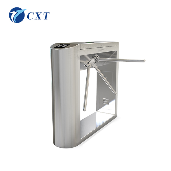 三辊闸CXT-SW128YX
型号：CXT-SW128YX

规格：1200*280*980mm

杆长：510mm

工艺：以折弯、切割、焊接、抛光、打磨等工艺生产

材料：国标304号不锈钢(可订制201不锈钢、铁烤漆

CXT-SW128YX灵动斜面三辊闸

128yx-2.jpg





1)具有故障自检和报警提示功能，方便用户维护及使用。
2)可外接任何控制设备输出的控制信号或按钮或遥控，实现单双向控制通行。
3)可任意设定单、双向自由通行。
4)自动复位功能：每转动120度即自动复位，或在规定的时间内(延时多档可调)未通行时，系统将自动取消此次通行的权限。
5)灯光指示：高亮度通行灯状态指示，指引通行。
6)防尾随功能：每过一人转动120度，如有人尾随闸机自动锁死并报警。
7)消防输入：可与消防报警信号连接，实现不断电落杆常开。
8)记忆功能：精准的信号记忆，连续多次接收合法信号时，检测最后一人通过后自动复位，大大提高了通行速度。(此功能可拨码选择)
9)报警提示功能：非法通行或冲闸时，自动发出报警提示。
10)防反转功能：通行过程中发生反转，闸杆即自动锁死且发出报警，待反转外力消失后则自动恢复通行。
11)防缓冲功能：非法通行或冲闸时，闸杆自动旋转相应角度后抱死，实现人性化防伤害。当外力消失后则自动复位。
12)无人职守：断电自动落杆，通电自动上杆。
13)动感提示：接受合法通行信号时，闸杆自动旋转约5度，轻触即柔和旋转至下一复位点后停止。
三辊闸可扩展功能：
1、 通过管理电脑实现远程控制与管理(需要指令对接)。
2、 计数功能，实现在场人数统计。
3、 个性化语音提示功能，让通道更加接近生活。
序号	名称	市场上通用系列	奔腾系列
1	转动方式	手推	电动助力
2	定位原理	光偶定点	1/500解码
3	定位方式	定位臂	水平位置、不锁定
4	传动方式	电磁阀	电机
5	上杆方式	手动	自动
6	缓冲	无	有
7	防逆转	无	有
8	噪音	大	无
9	机械磨损	大	无
10	非法报警	无	有
11	通行提示	无	有
12	使用寿命	1-3年	5-10年
13	闸杆粗	￠32	￠38
14	断电落杆	有	有
15	记忆	有	有
16	消防输入	有	有
17	反馈信号输出	有	有
创新通本着“诚信、创新、品牌”的经营理念，凭着对智能化通道闸系统十多年来地探索和积淀，以新的设计理念，打破传统格局，相续推出通道精品奔腾系列(无刷摆闸、无刷三辊闸、无刷翼闸、高档平移闸)新型高科技通道产品。创新通案例遍布全国：银行、外企、大型国企、行政单位、石化油田、客运站、移动通信、监狱、智能小区、商城超市、大厦/写字楼、休闲/运动/疗养/旅游景区。


上一篇：三辊闸CXT-SW123A下一篇：三辊闸CXT-SW120