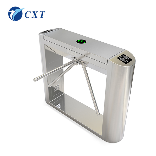 三辊闸CXT-SW128YX
型号：CXT-SW128YX

规格：1200*280*980mm

杆长：510mm

工艺：以折弯、切割、焊接、抛光、打磨等工艺生产

材料：国标304号不锈钢(可订制201不锈钢、铁烤漆

CXT-SW128YX灵动斜面三辊闸

128yx-2.jpg





1)具有故障自检和报警提示功能，方便用户维护及使用。
2)可外接任何控制设备输出的控制信号或按钮或遥控，实现单双向控制通行。
3)可任意设定单、双向自由通行。
4)自动复位功能：每转动120度即自动复位，或在规定的时间内(延时多档可调)未通行时，系统将自动取消此次通行的权限。
5)灯光指示：高亮度通行灯状态指示，指引通行。
6)防尾随功能：每过一人转动120度，如有人尾随闸机自动锁死并报警。
7)消防输入：可与消防报警信号连接，实现不断电落杆常开。
8)记忆功能：精准的信号记忆，连续多次接收合法信号时，检测最后一人通过后自动复位，大大提高了通行速度。(此功能可拨码选择)
9)报警提示功能：非法通行或冲闸时，自动发出报警提示。
10)防反转功能：通行过程中发生反转，闸杆即自动锁死且发出报警，待反转外力消失后则自动恢复通行。
11)防缓冲功能：非法通行或冲闸时，闸杆自动旋转相应角度后抱死，实现人性化防伤害。当外力消失后则自动复位。
12)无人职守：断电自动落杆，通电自动上杆。
13)动感提示：接受合法通行信号时，闸杆自动旋转约5度，轻触即柔和旋转至下一复位点后停止。
三辊闸可扩展功能：
1、 通过管理电脑实现远程控制与管理(需要指令对接)。
2、 计数功能，实现在场人数统计。
3、 个性化语音提示功能，让通道更加接近生活。
序号	名称	市场上通用系列	奔腾系列
1	转动方式	手推	电动助力
2	定位原理	光偶定点	1/500解码
3	定位方式	定位臂	水平位置、不锁定
4	传动方式	电磁阀	电机
5	上杆方式	手动	自动
6	缓冲	无	有
7	防逆转	无	有
8	噪音	大	无
9	机械磨损	大	无
10	非法报警	无	有
11	通行提示	无	有
12	使用寿命	1-3年	5-10年
13	闸杆粗	￠32	￠38
14	断电落杆	有	有
15	记忆	有	有
16	消防输入	有	有
17	反馈信号输出	有	有
创新通本着“诚信、创新、品牌”的经营理念，凭着对智能化通道闸系统十多年来地探索和积淀，以新的设计理念，打破传统格局，相续推出通道精品奔腾系列(无刷摆闸、无刷三辊闸、无刷翼闸、高档平移闸)新型高科技通道产品。创新通案例遍布全国：银行、外企、大型国企、行政单位、石化油田、客运站、移动通信、监狱、智能小区、商城超市、大厦/写字楼、休闲/运动/疗养/旅游景区。


上一篇：三辊闸CXT-SW123A下一篇：三辊闸CXT-SW120