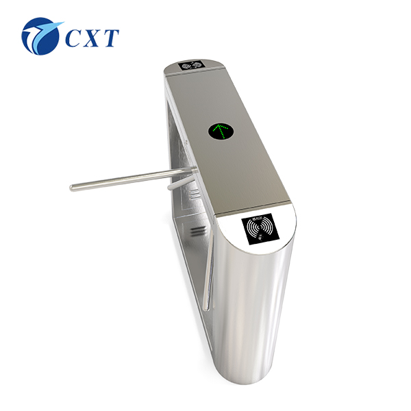 三辊闸CXT-SW128YX
型号：CXT-SW128YX

规格：1200*280*980mm

杆长：510mm

工艺：以折弯、切割、焊接、抛光、打磨等工艺生产

材料：国标304号不锈钢(可订制201不锈钢、铁烤漆

CXT-SW128YX灵动斜面三辊闸

128yx-2.jpg





1)具有故障自检和报警提示功能，方便用户维护及使用。
2)可外接任何控制设备输出的控制信号或按钮或遥控，实现单双向控制通行。
3)可任意设定单、双向自由通行。
4)自动复位功能：每转动120度即自动复位，或在规定的时间内(延时多档可调)未通行时，系统将自动取消此次通行的权限。
5)灯光指示：高亮度通行灯状态指示，指引通行。
6)防尾随功能：每过一人转动120度，如有人尾随闸机自动锁死并报警。
7)消防输入：可与消防报警信号连接，实现不断电落杆常开。
8)记忆功能：精准的信号记忆，连续多次接收合法信号时，检测最后一人通过后自动复位，大大提高了通行速度。(此功能可拨码选择)
9)报警提示功能：非法通行或冲闸时，自动发出报警提示。
10)防反转功能：通行过程中发生反转，闸杆即自动锁死且发出报警，待反转外力消失后则自动恢复通行。
11)防缓冲功能：非法通行或冲闸时，闸杆自动旋转相应角度后抱死，实现人性化防伤害。当外力消失后则自动复位。
12)无人职守：断电自动落杆，通电自动上杆。
13)动感提示：接受合法通行信号时，闸杆自动旋转约5度，轻触即柔和旋转至下一复位点后停止。
三辊闸可扩展功能：
1、 通过管理电脑实现远程控制与管理(需要指令对接)。
2、 计数功能，实现在场人数统计。
3、 个性化语音提示功能，让通道更加接近生活。
序号	名称	市场上通用系列	奔腾系列
1	转动方式	手推	电动助力
2	定位原理	光偶定点	1/500解码
3	定位方式	定位臂	水平位置、不锁定
4	传动方式	电磁阀	电机
5	上杆方式	手动	自动
6	缓冲	无	有
7	防逆转	无	有
8	噪音	大	无
9	机械磨损	大	无
10	非法报警	无	有
11	通行提示	无	有
12	使用寿命	1-3年	5-10年
13	闸杆粗	￠32	￠38
14	断电落杆	有	有
15	记忆	有	有
16	消防输入	有	有
17	反馈信号输出	有	有
创新通本着“诚信、创新、品牌”的经营理念，凭着对智能化通道闸系统十多年来地探索和积淀，以新的设计理念，打破传统格局，相续推出通道精品奔腾系列(无刷摆闸、无刷三辊闸、无刷翼闸、高档平移闸)新型高科技通道产品。创新通案例遍布全国：银行、外企、大型国企、行政单位、石化油田、客运站、移动通信、监狱、智能小区、商城超市、大厦/写字楼、休闲/运动/疗养/旅游景区。


上一篇：三辊闸CXT-SW123A下一篇：三辊闸CXT-SW120