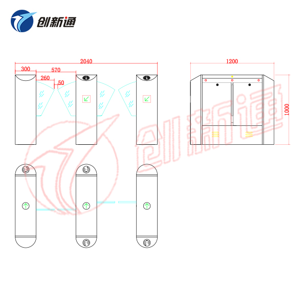 翼闸CXT-YW120YX