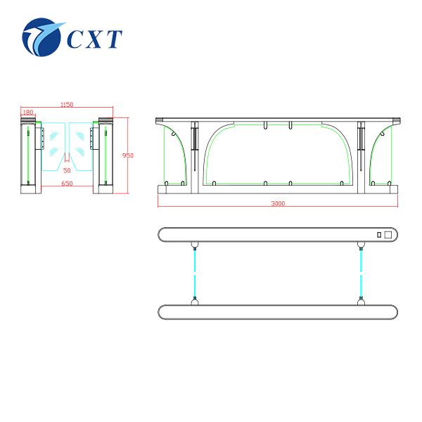  Airport Double Locking Servo Speed Gate CXT-AST3